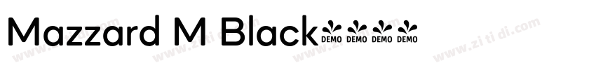 Mazzard M Black字体转换